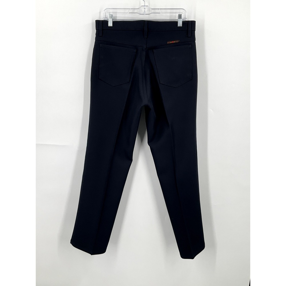 El Paso Jean Co. Pants Men 34x28 Navy Blue Slacks Polyester Rodeo Western - Picture 6 of 12